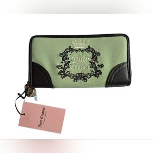 Juicy Couture NWT Sage Green and Black Wallet